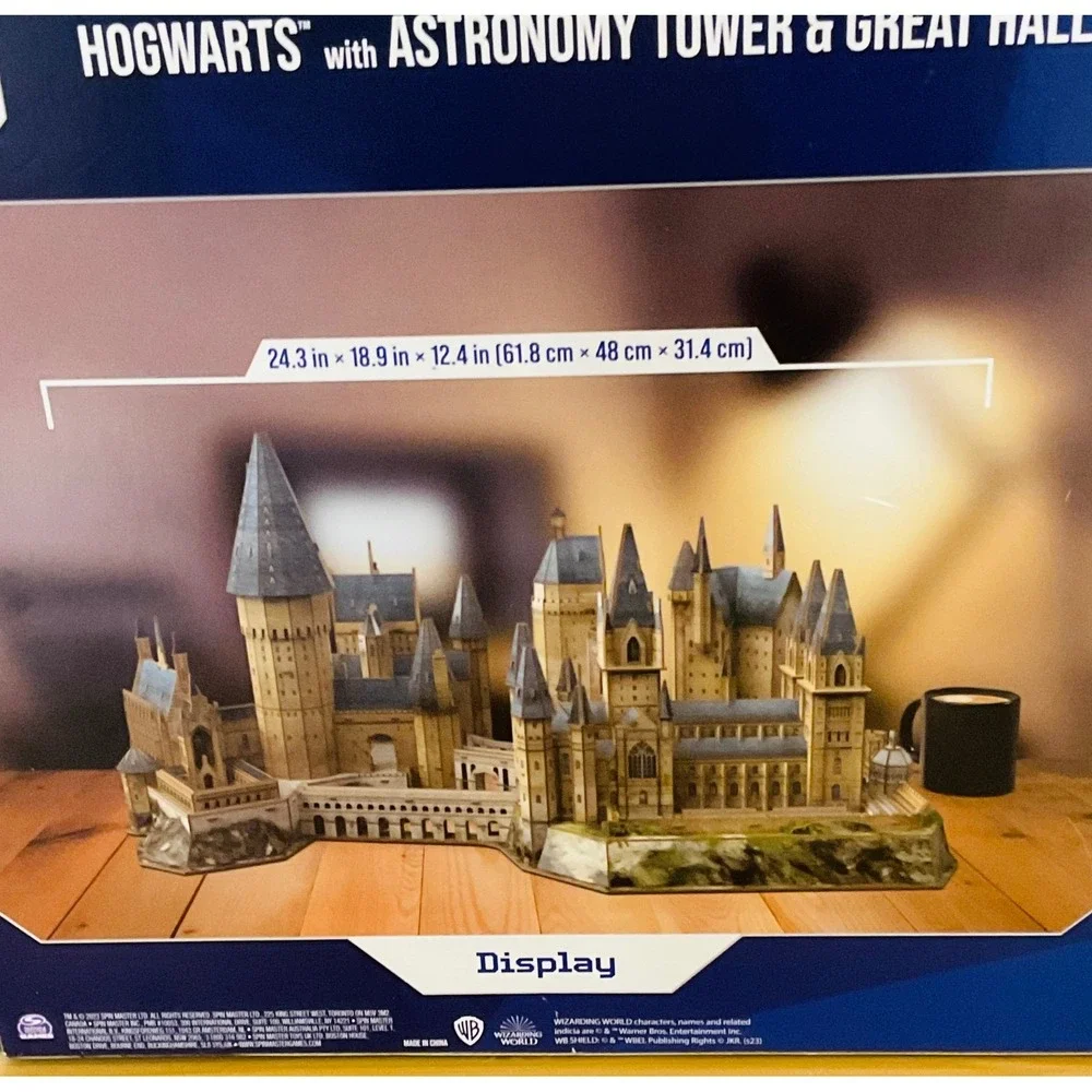 Harry Potter 4D build Hogwarts astronomy‎ tower great hall puzzle 384 pc display